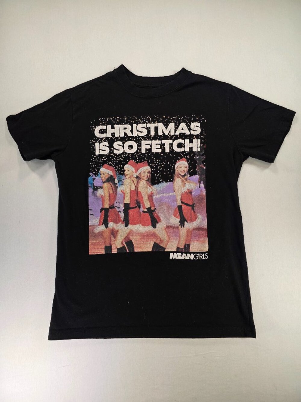 Mean Girls Christmas Is So Fetch Shirt Black Small (Tub 7 #735, Jul TB2)
